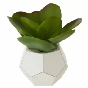 Image of Interiors by PH Faux Mixed Succulents in Faceted Pot, none