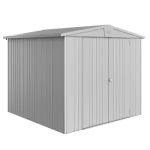 Image of Biohort Europa Size 4 Metal Shed 8' x 7' 6'' - Metallic Silver