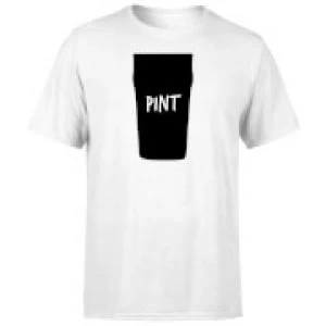 Image of Full Pint T-Shirt - White - 3XL