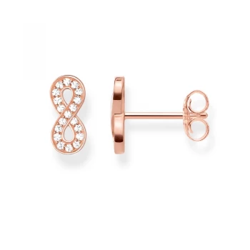 Image of Ladies Thomas Sabo Rose Gold Plated Sterling silver Glam & Soul Infinity Stud Earrings