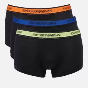 Image of Emporio Armani Mens 3 Pack Core Logoband Trunks - Black - S