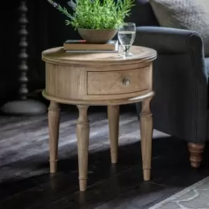 Image of Crossland Grove Bilbao Round 1 Drawer Side Table