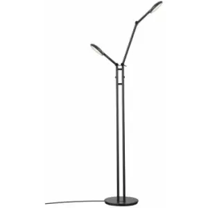 Image of Nordlux Bend LED Integrated Floor Lamp Black, 2700K