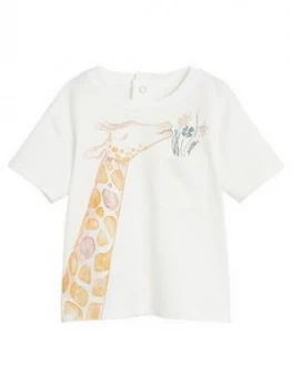 Image of Mango Baby Girls Giraffe Print T-Shirt