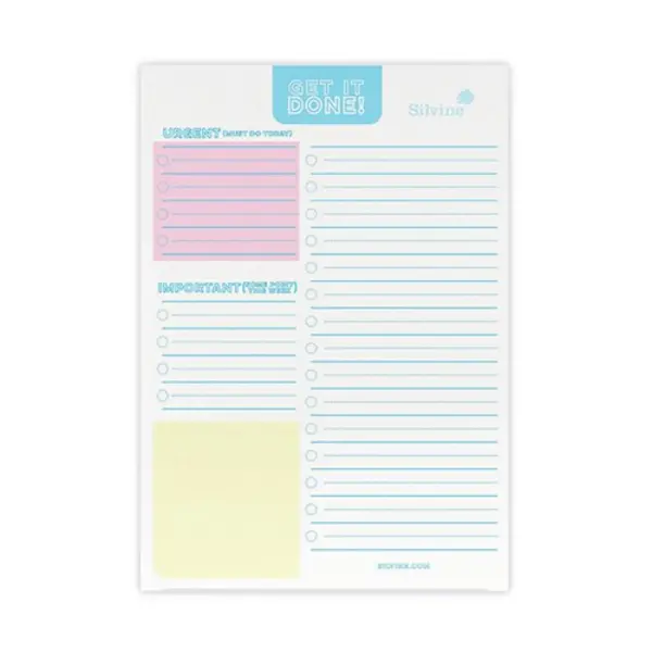 Image of Silvine Silvine Luxpad Things To Do Desk Pad 60 Pages A5 223 223