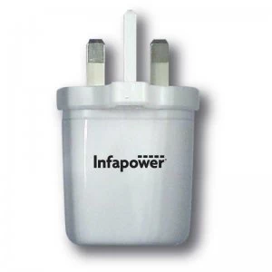 Image of Infapower 2.1A USB Twin Mains Charger