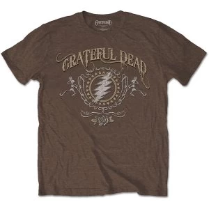 Image of Grateful Dead - Bolt Mens Medium T-Shirt - Brown