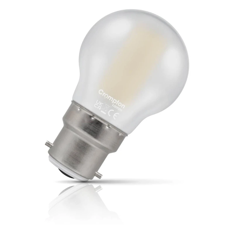 Image of Crompton Lamps LED Golfball 4.2W B22 Dimmable Filament Warm White Pearl (40W Eqv)