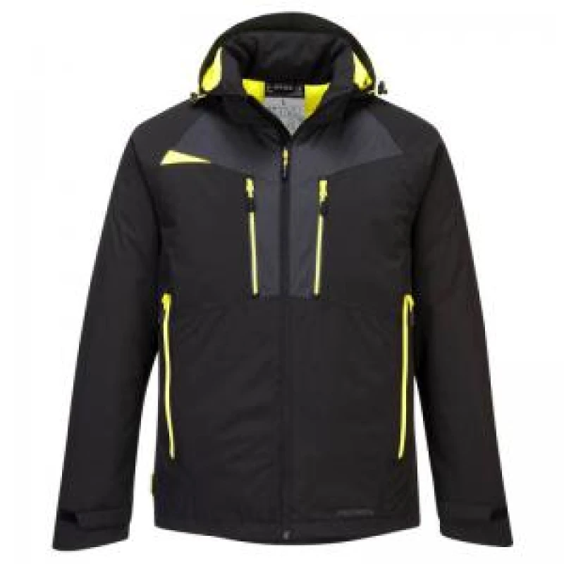 Image of Portwest DX4 Winter Jacket DX460BKRL Colour: Black