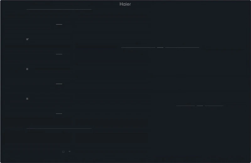 Image of Haier HAMTB86IRCS 80cm Induction Hob - Black