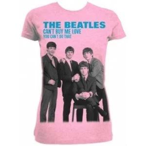 Image of The Beatles Cant Buy Me Love Pink Ladies TS: Medium