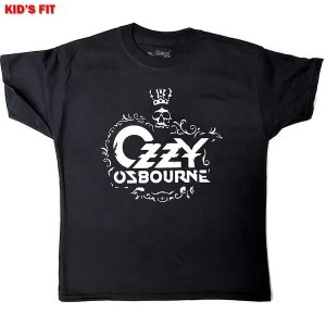 Image of Ozzy Osbourne - Logo Kids 7 - 8 Years T-Shirt - Black
