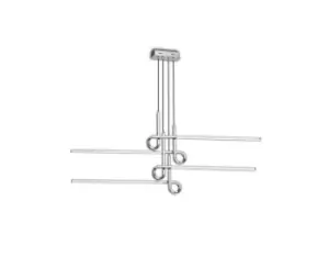 Image of Cinto Semi Flush Ceiling Light Pendant 42W LED, 3000K, 3360lm, Polished Chrome