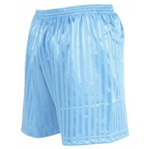 Image of Precision Striped Continental Football Shorts 22-24" Sky Blue
