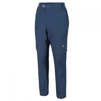 Image of Regatta Highton Stretch Walking Zip Off Trousers Long Leg - Dark Denim