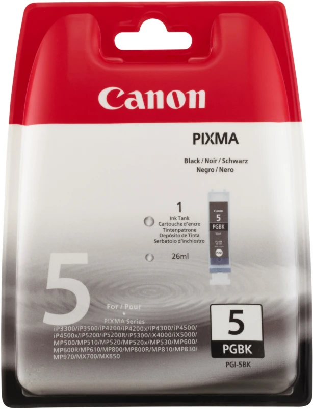 Image of Canon 0628B029/PGI-5BK Ink cartridge Black pigmented Blister Acustic M