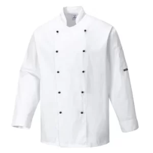 Image of Portwest Unisex Somerset Chefs Jacket White 2XS