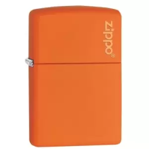 Image of Zippo Logo Orange Matte Lighter
