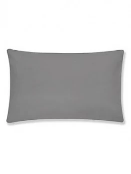 Image of Catherine Lansfield Bianca Egyptian Cotton Housewife Pillowcase Pair ; Charcoal