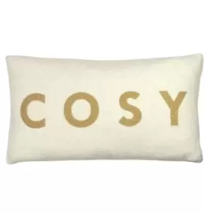 Image of Shearling Cosy Cushion Natural, Natural / 30 x 50cm / Polyester Filled