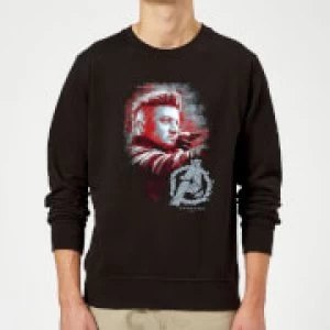 Image of Avengers Endgame Hawkeye Brushed Sweatshirt - Black