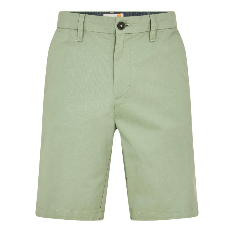 Image of Timberland Mens Twill Chino Shorts Pro Green Bay male 30