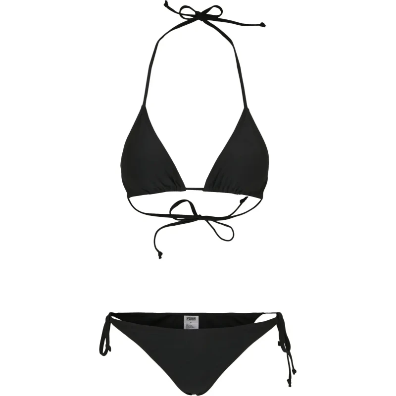 Image of Urban Classics Womens Bikini: Urban Classics Recyclable Triangle Noir Female L