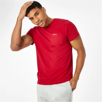 Image of Jack Wills Ayleford Pocket T-Shirt - Red