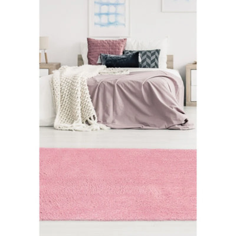 Image of Snug Plain Pink 120X170cm Rug P116A- SG155 12