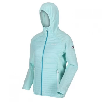 Image of Regatta Womens Andreson V Hooded Hybrid Baffle Jacket - CoolAqu/ClAq
