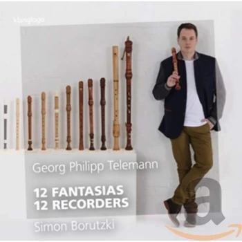 Image of Simon Borutzki - Georg Philipp Telemann: 12 Fantasias/12 Recorders CD