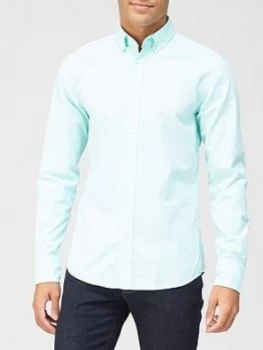 Image of Hugo Boss Mabsoot 1 Oxford Shirt Green Size L Men