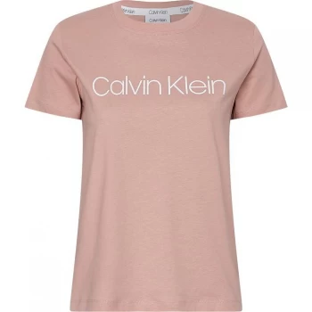 Image of Calvin Klein Core Logo Boxy T-Shirt - Muted Pink