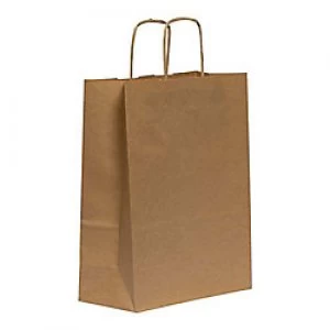 Image of Purely Packaging Vita Twist Handle Paper Bag 280 (W) x 220 (H) x 100 (D) mm White Pack of 250