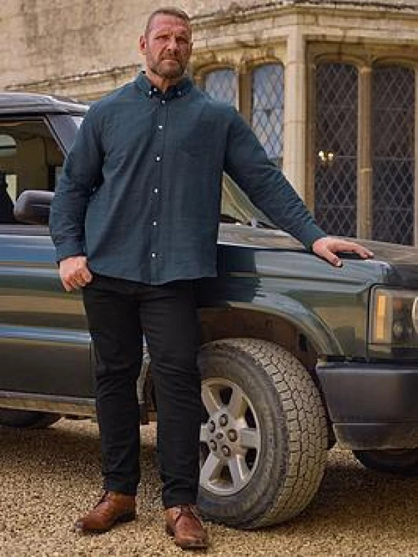 Image of BadRhino BadRhino Men Long Sleeve Slub Shirt in Dark Navy Size: 4X-Large Dark Navy 4XL Male 5063589588104