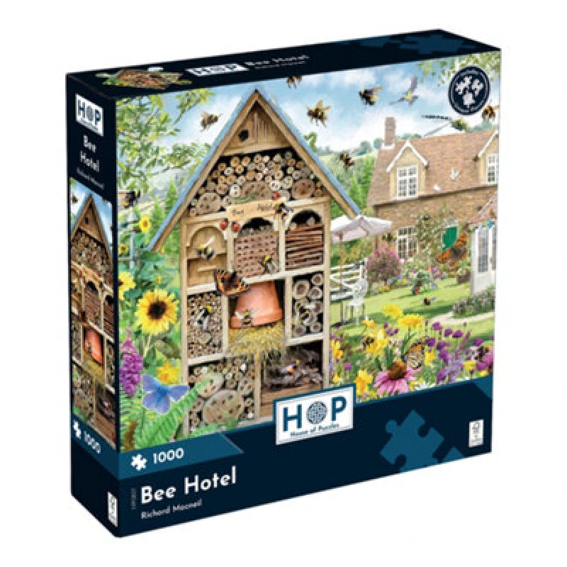 Image of The House of Puzzles Bee Hotel 1000 Piece Jigsaw Puzzle