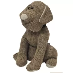 Image of Riva Home Herringbone Dog Doorstop (One Size) (Mocha)