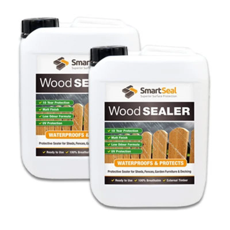 Image of Smartseal Wood Sealer, Wood Preserver, Water Proofer, Invisible, Outdoor And Indoor, 10-Year Resistance - Suites All Wood 2X5L