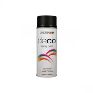 Image of PlastiKote 01601 Deco Spray Paint Matt RAL 9005 Deep Black 400ml