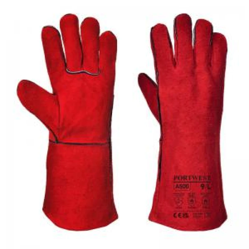 Image of Portwest Welders Gauntlets A500RERXXXL Colour: Red