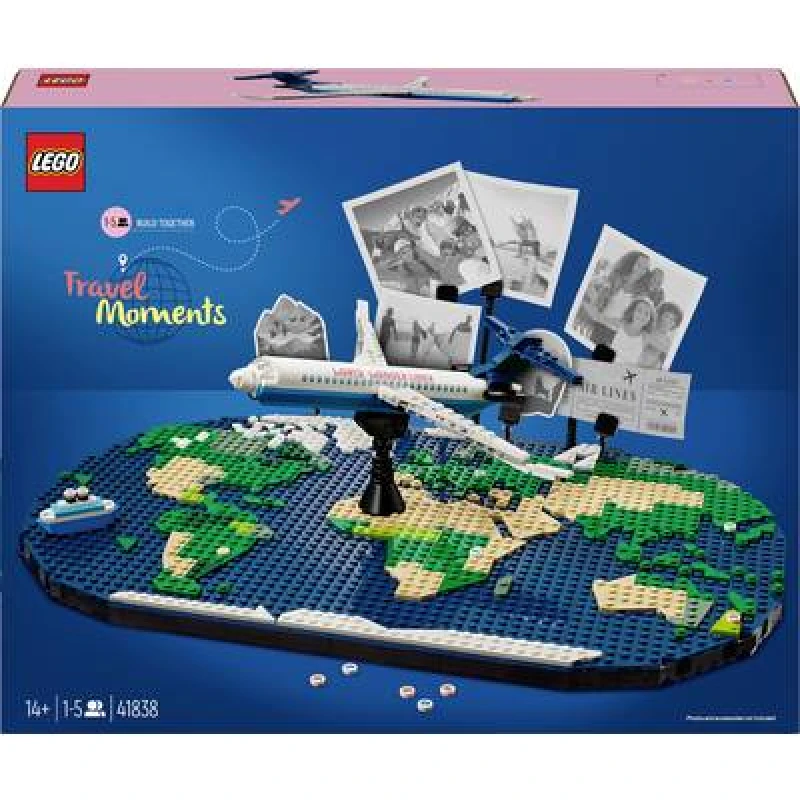 Image of LEGO LEGO Family Travel Moments World Map Building Toy Set 1838
