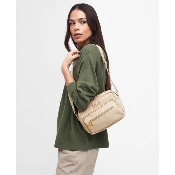 Image of Barbour International Qualify Crossbody Bag - Cream One Size