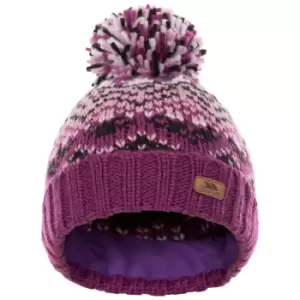 Image of Trespass Childrens/Kids Sprous Unisex Beanie Hat (2-4 Years) (Purple)