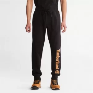 Image of Timberland Core Logo Sweatpants For Men In Black Black, Size M