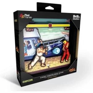 Image of Pixel Frames Street Fighter Boat Shadow Box Art