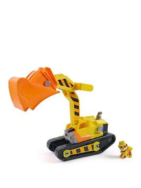 Image of Rubble & Crew Rubble's Ultimate Tool Bulldozer Vehicle Toy Truck with Action Figure PAW Patrol Kids Toys for Boys and Girls Ages 3 and Up.