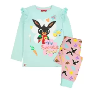 Image of Bing Bunny Girls Characters Long-Sleeved Pyjama Set (18-24 Months) (Pink/Mint)