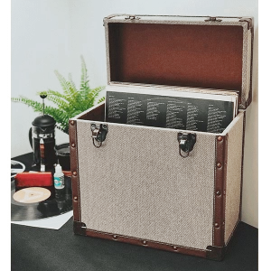 Image of Retro Record - 50 LP Record Storage Carry Case Record Box