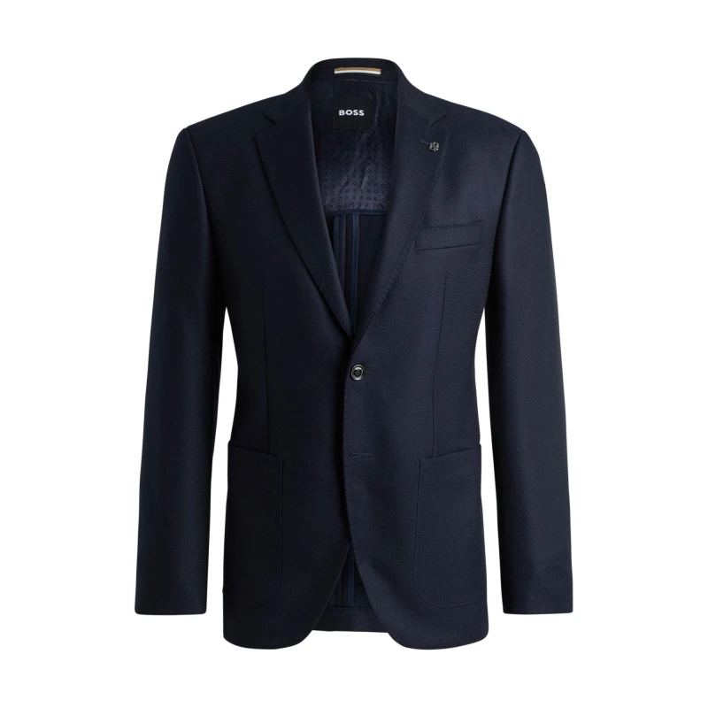 Image of Boss Mens Suit Jacket Dark Blue 404 male 36 R