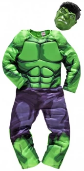 Image of Marvel Hulk Childrens Fancy Dress Costume 3 4 Years